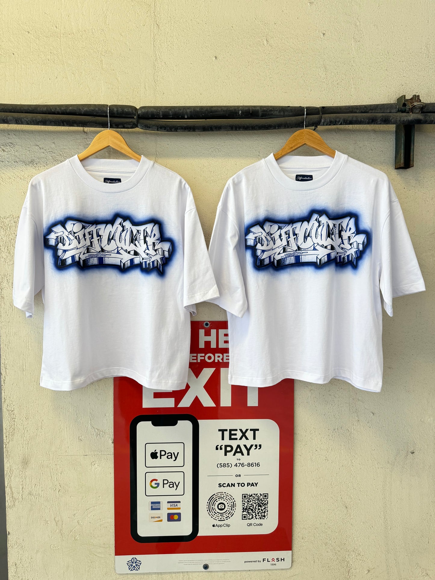 DIFFCULTR GRAFFITI AIRBRUSHED TEE